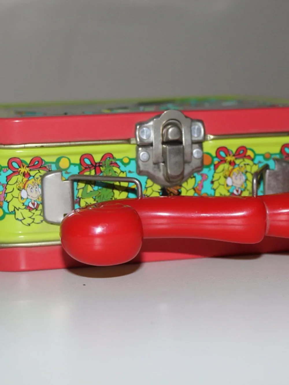 Vintage Dr. Suess How The Grinch Stole Christmas Mini Metal Tin Lunchbox 2000 5
